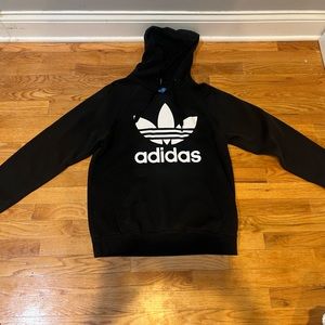 black mens adidas hoodie lightly used